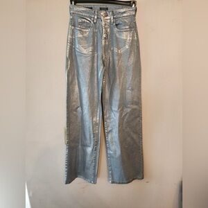 Wild fable high rise baggy jeans shinny size 0 regular